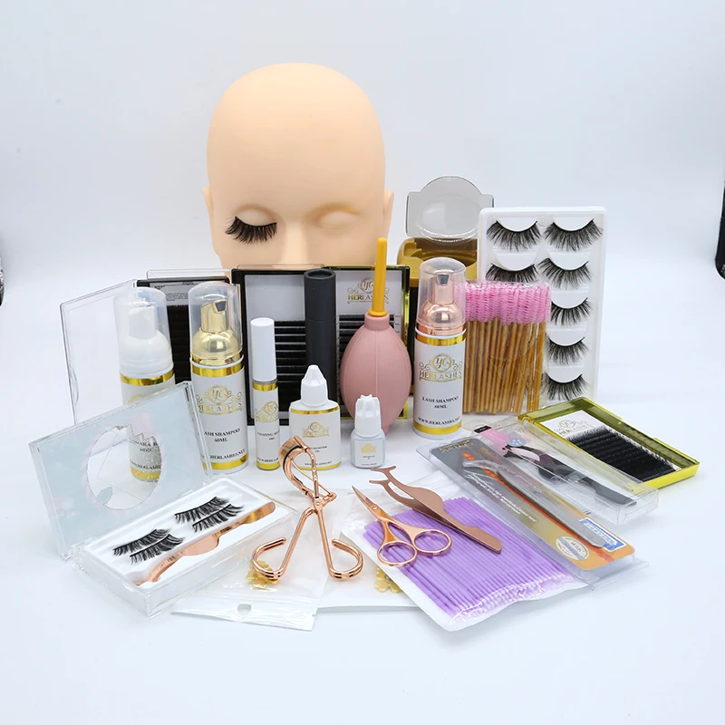 Professional Eyelashes Extensions Tools Accessories Training Starter Kits Sets Box