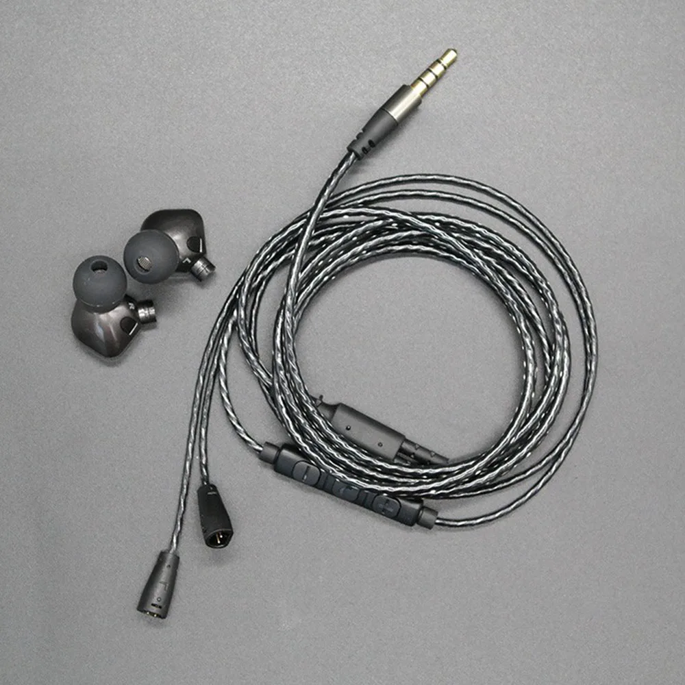 replacement IE80 IE 8I IE8 IEM earphone cable with voice remote and mic for Sennheiser