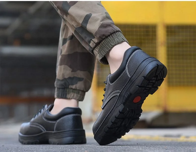 New fashion light weight breathable work steel toe anti-smash and anti-puncture safety shoes