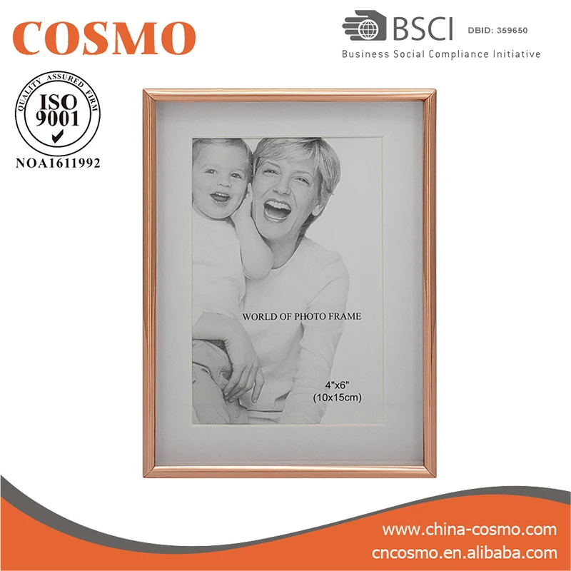 Rose Gold Picture Frame Silver Plated Shadow Box Photo Frame