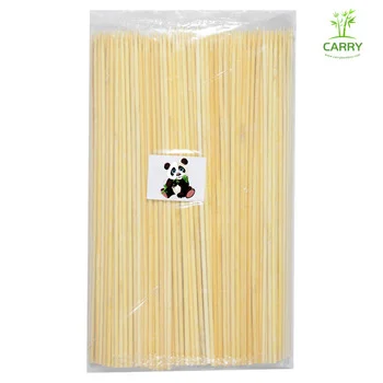 2.2 2.5mm 18 20cm 500gram 60bags Carry Bamboo Skewers Tusuk Sate Bamboo Cop Sis BBQ Skewer Satay Stick Lidi Satay Custom Logo