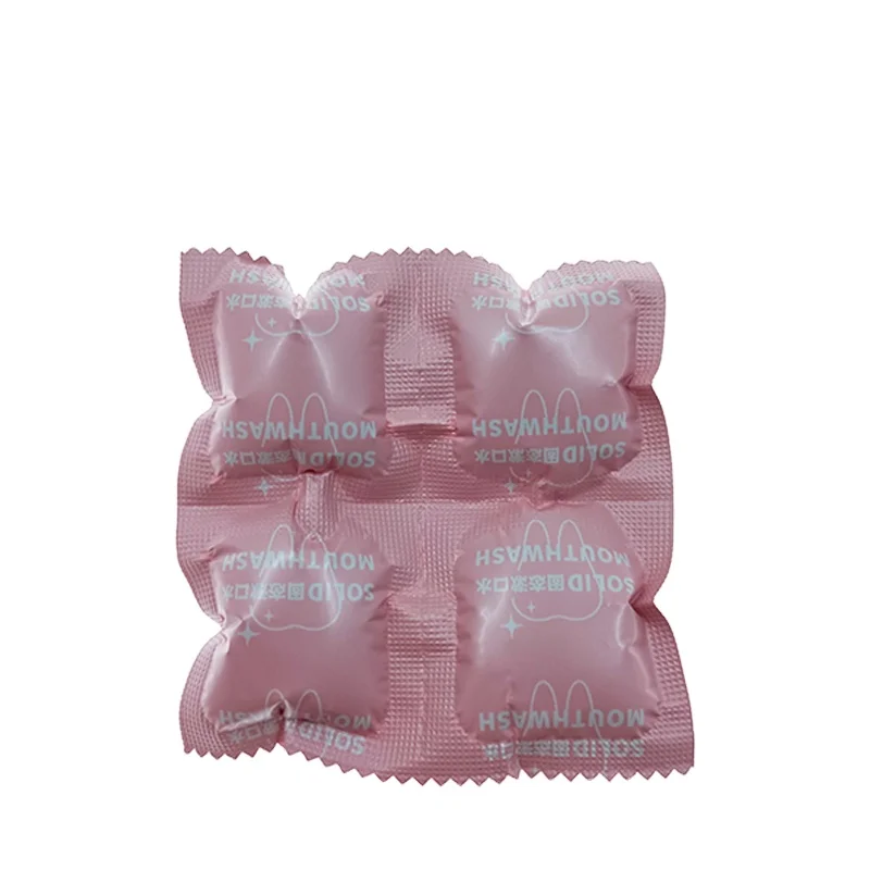 Hot selling effervescent probiotic mouthwashs peach flavor soild mouthwash