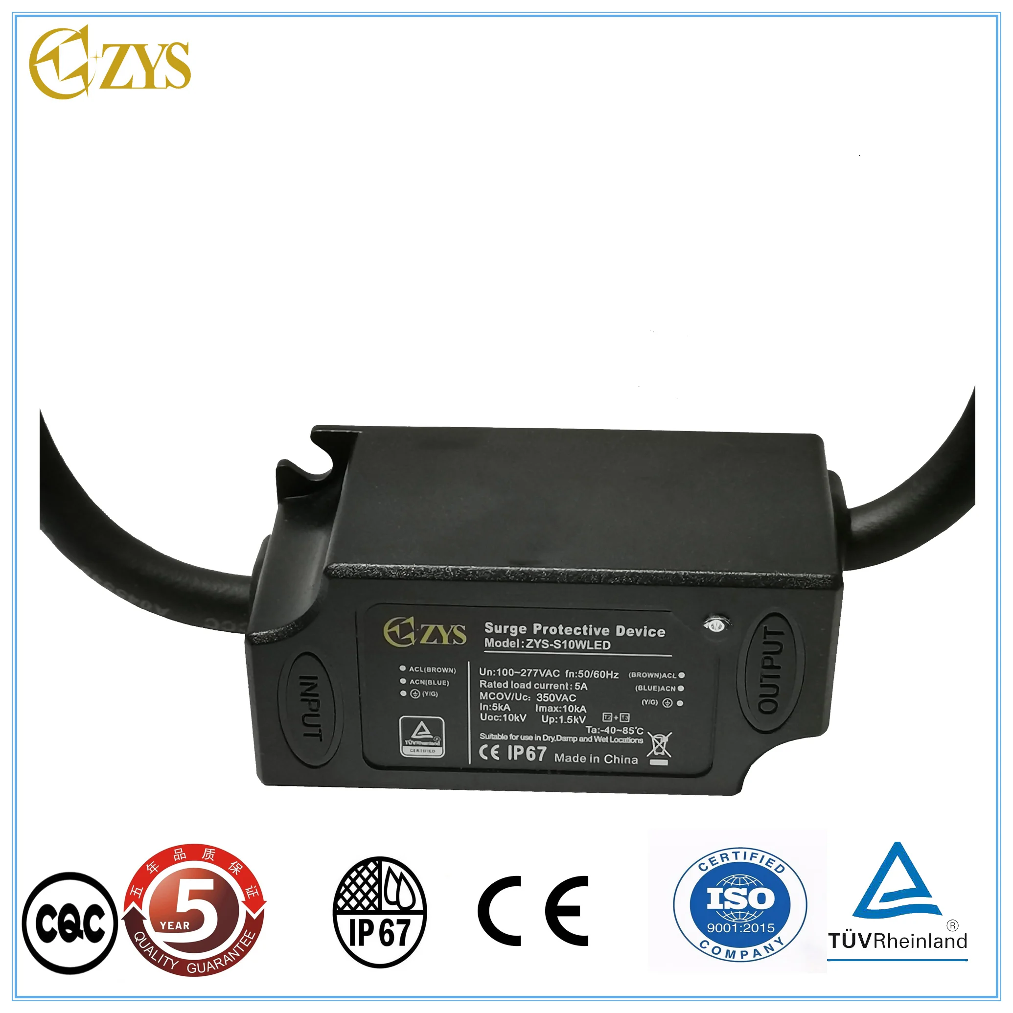 Горячая Распродажа IP67 10KA Защита от перенапряжения тока Imax SPD 10KA 10KV AC защита от перенапряжения