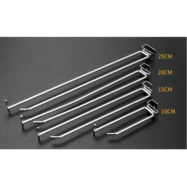 Metal Tube Hook chrome supermarket exhibition double design