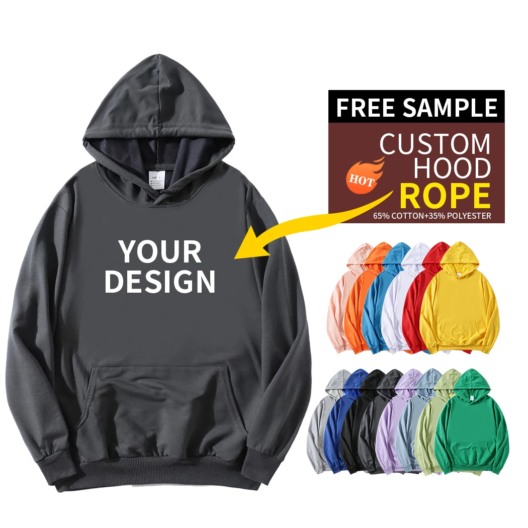 Plus size oem custom pullover french terry 100 cotton hoodie winter heavyweight men oversized hoodies