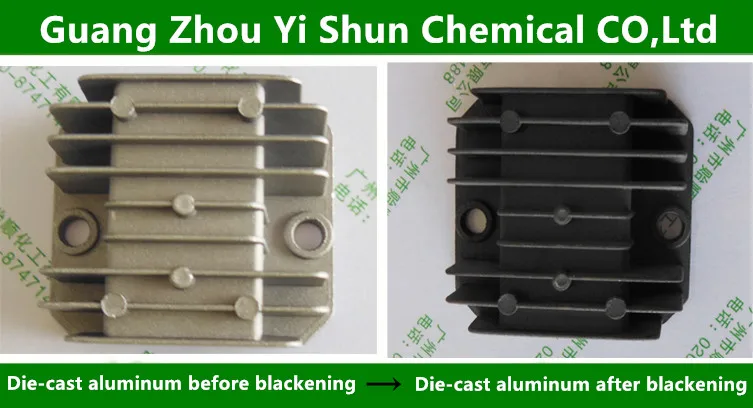 Environmental protection type chemical blackening oxidant for aluminum