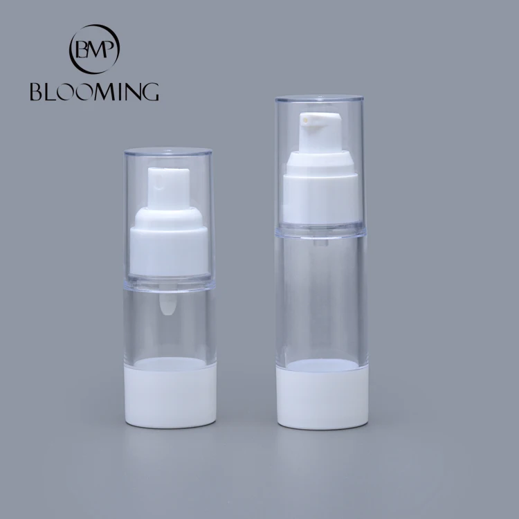 Economical personal care packaging custom design wholesale 15ml 30ml cosmetic airless bottle,high quality airless vacuum bottles