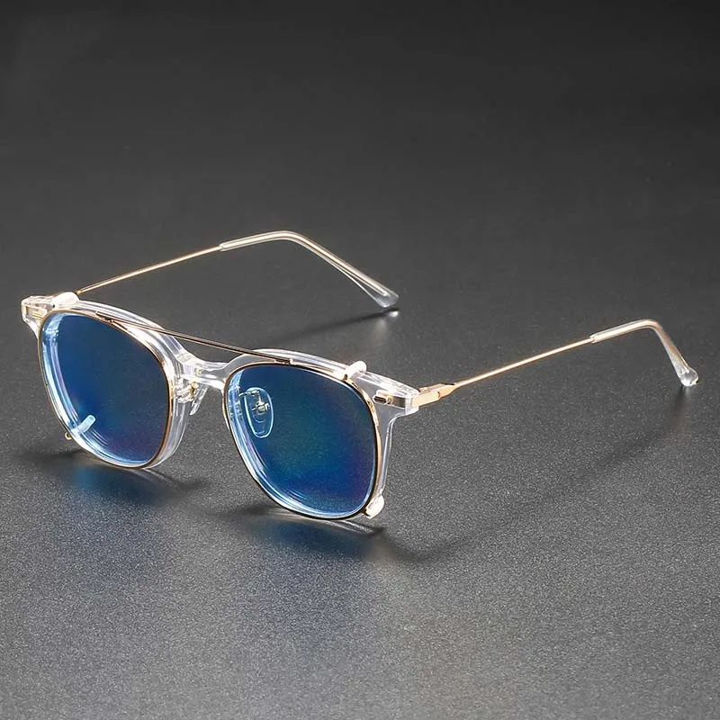 TR Clear Frame Sunglasses Set Glasses Polarized Sunglasses