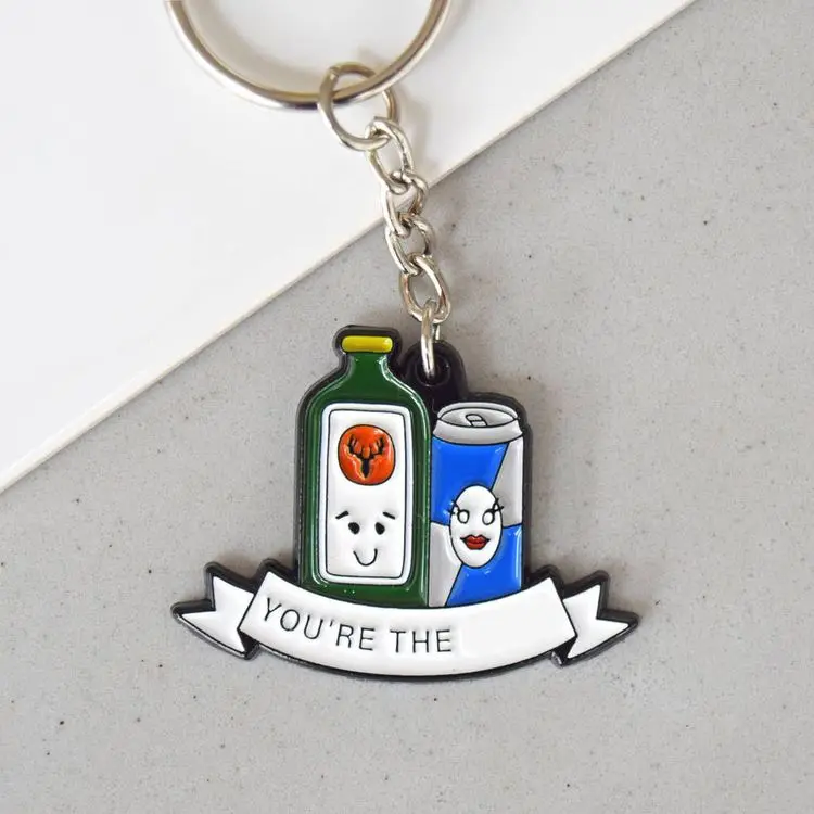 China manufacturers zinc alloy iron metal custom personalized keyrings soft hard enamel keychains