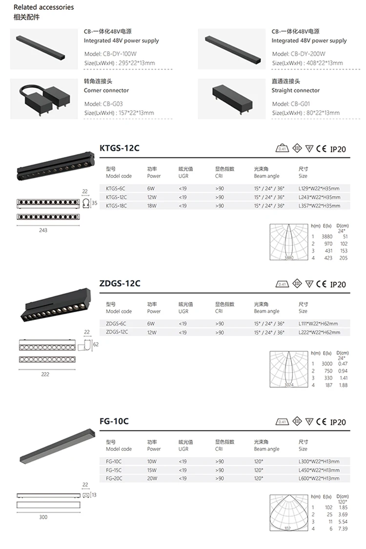 Ultra Thin Low voltage DC48v dali dimmable track lighting system adjustable led magnetic track light