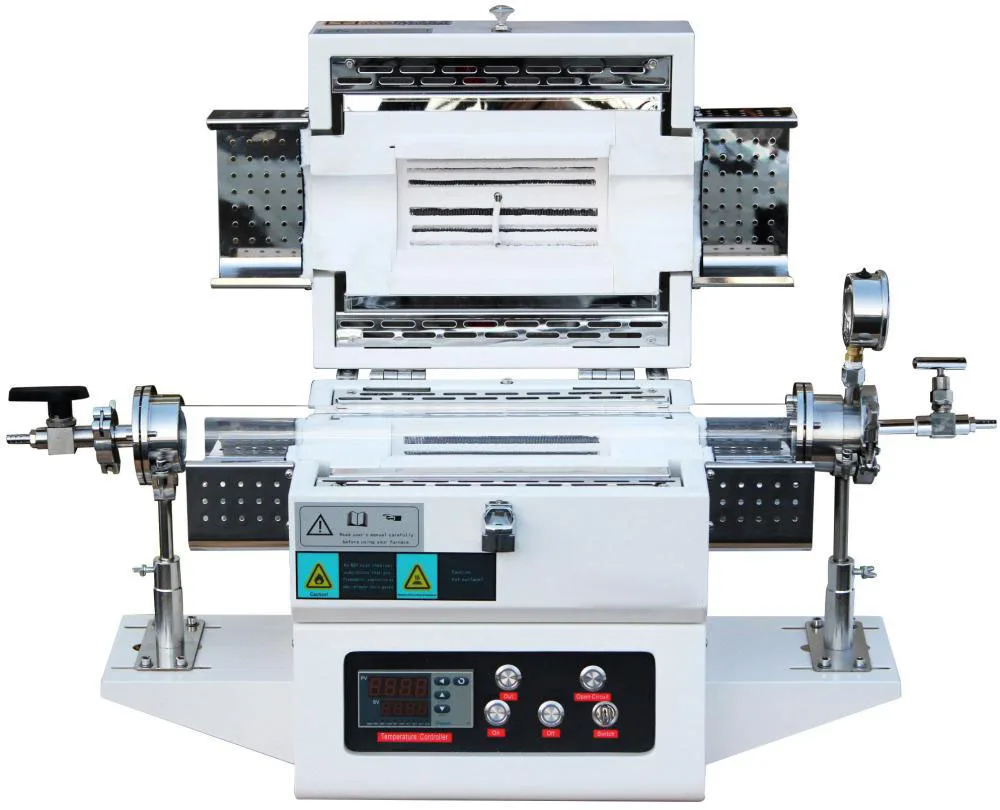 High temperature 1500C heat vacuum laboratory tube furnace