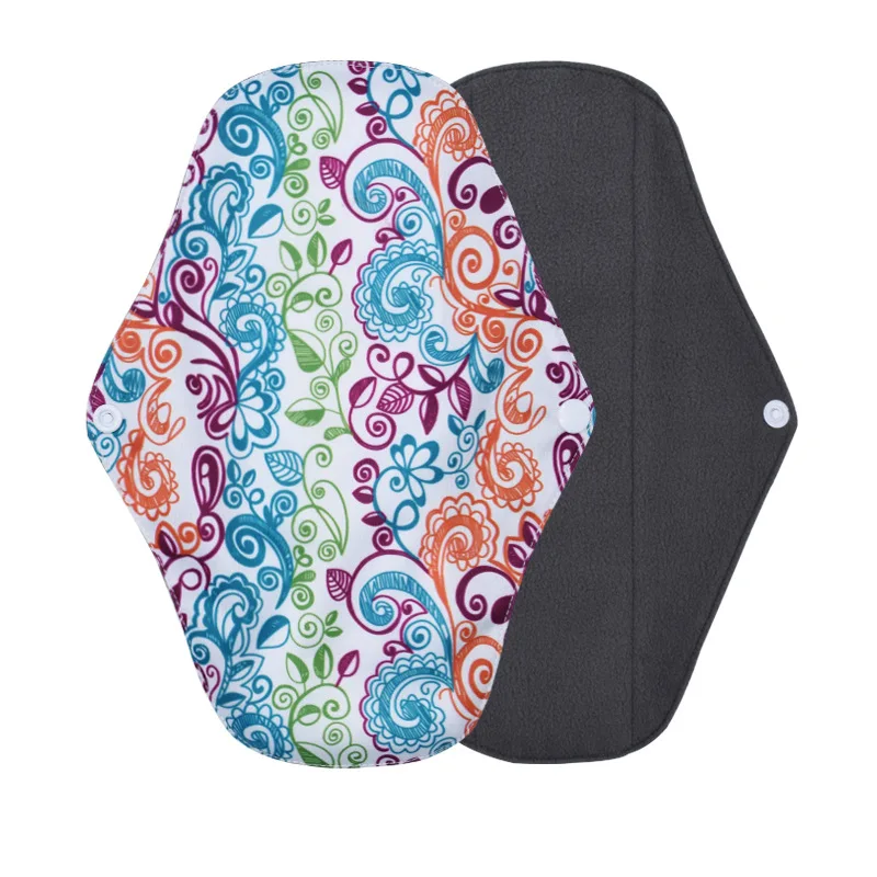 Factory Reusable Washable Bamboo Cloth Menstrual Pads Sanitary Napkin For Women