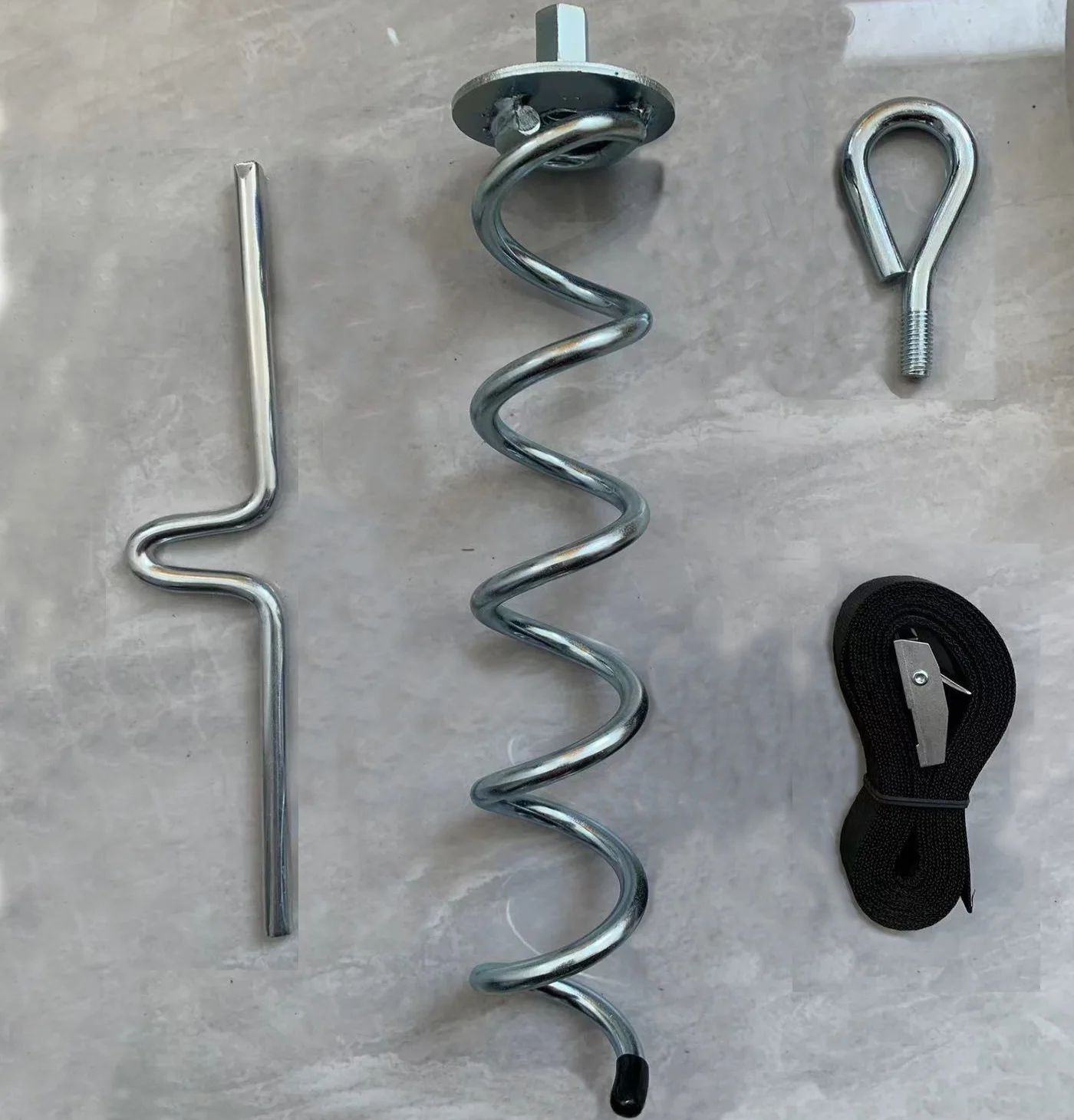 Sale In North American Market Tent Screw Stake Durable Steel Core Trampoline Spiral Nail Stake