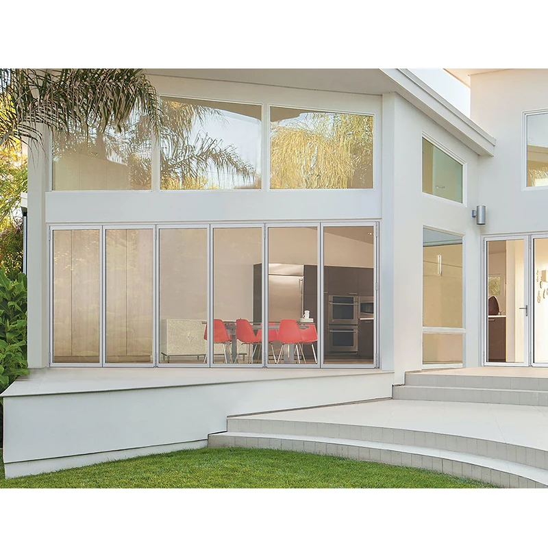 Modern aluminum folding door thermal break bifold doors aluminium folding patio door