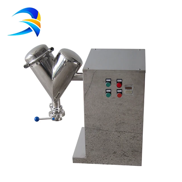 Food Protein Mixture Mini Industrial Dry Mixing Machine V Shape Powder Mixer & Blender