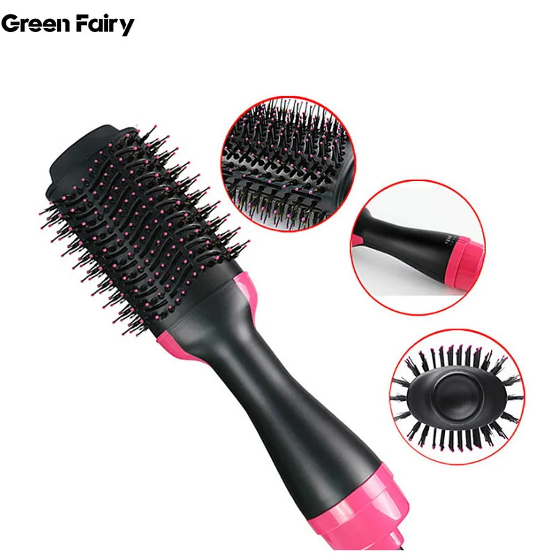 fast dryer hair straightener comb brush 3 in 1 multi-purpose use hair dryer electrical rotating hot air brush hair dryer machine