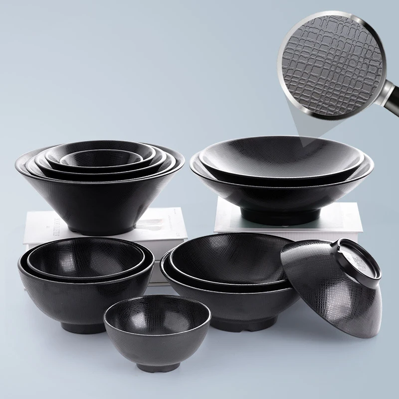 japanese custom melamine salad noodle fruit kitchen fast food ramen mixing bowl melamine bowl