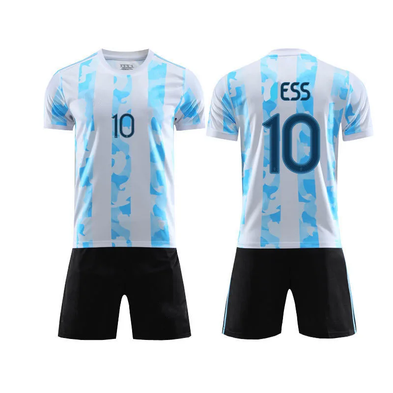 
2021 New Argentina national team football shirt adult and children soccer uniform customized wholesale 