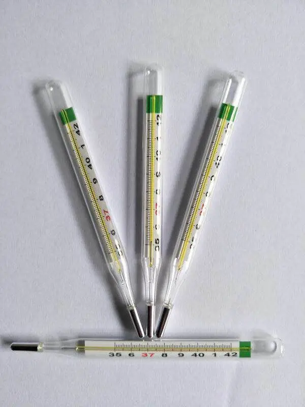 Mercury-free glass thermometer Mercury-free safety widescreen large scale baby and child fever underarm thermometer