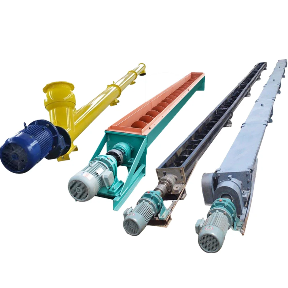 Automatic Small Screw Conveyor Screw Conveyor Stainless Steel Customized  Screw Conveyor