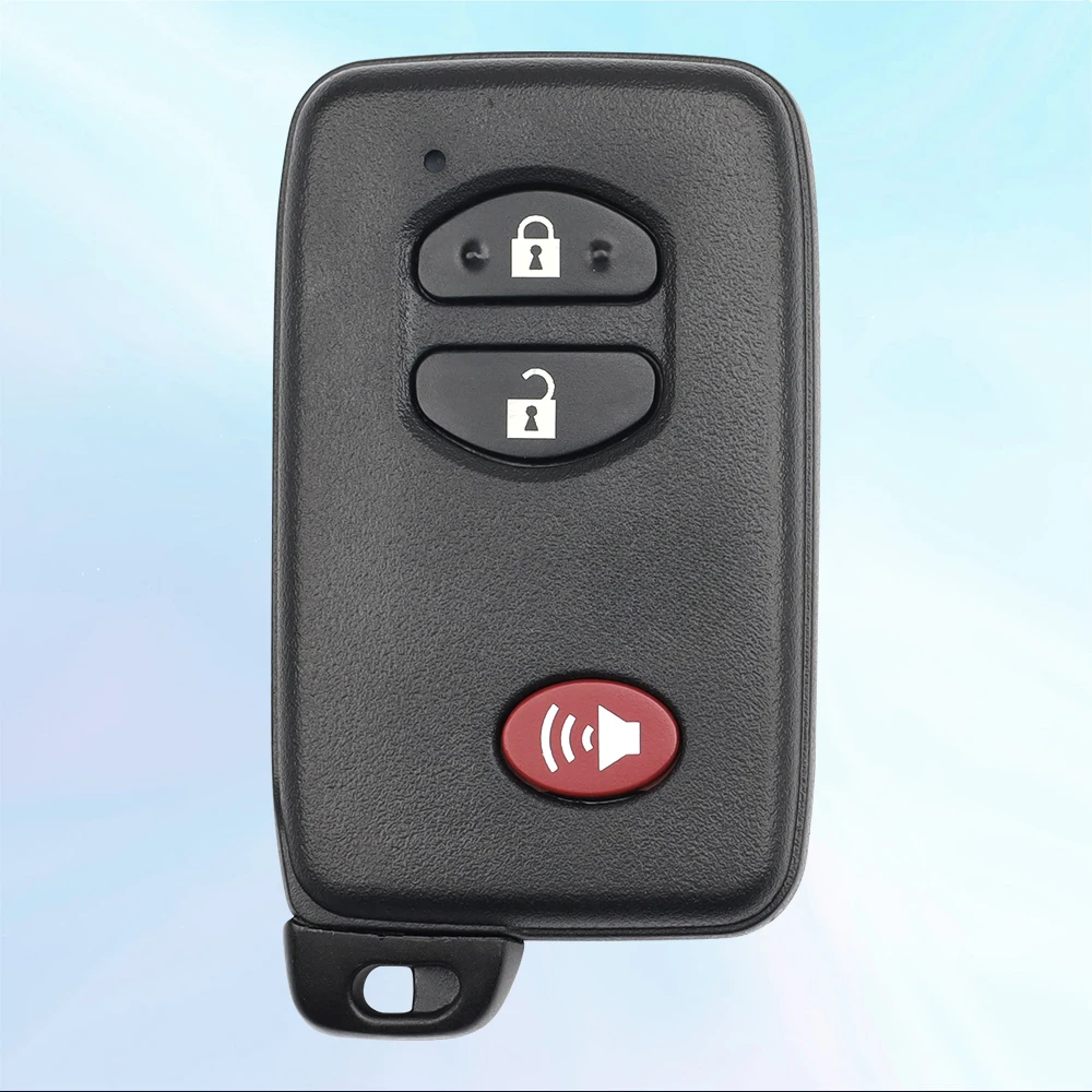 MS Factory 2+1 Buttons Smart Car Remote Control Key Shell Fob for Toyota Rav4 Replacement Vehicle Key Housing with Blank Blade