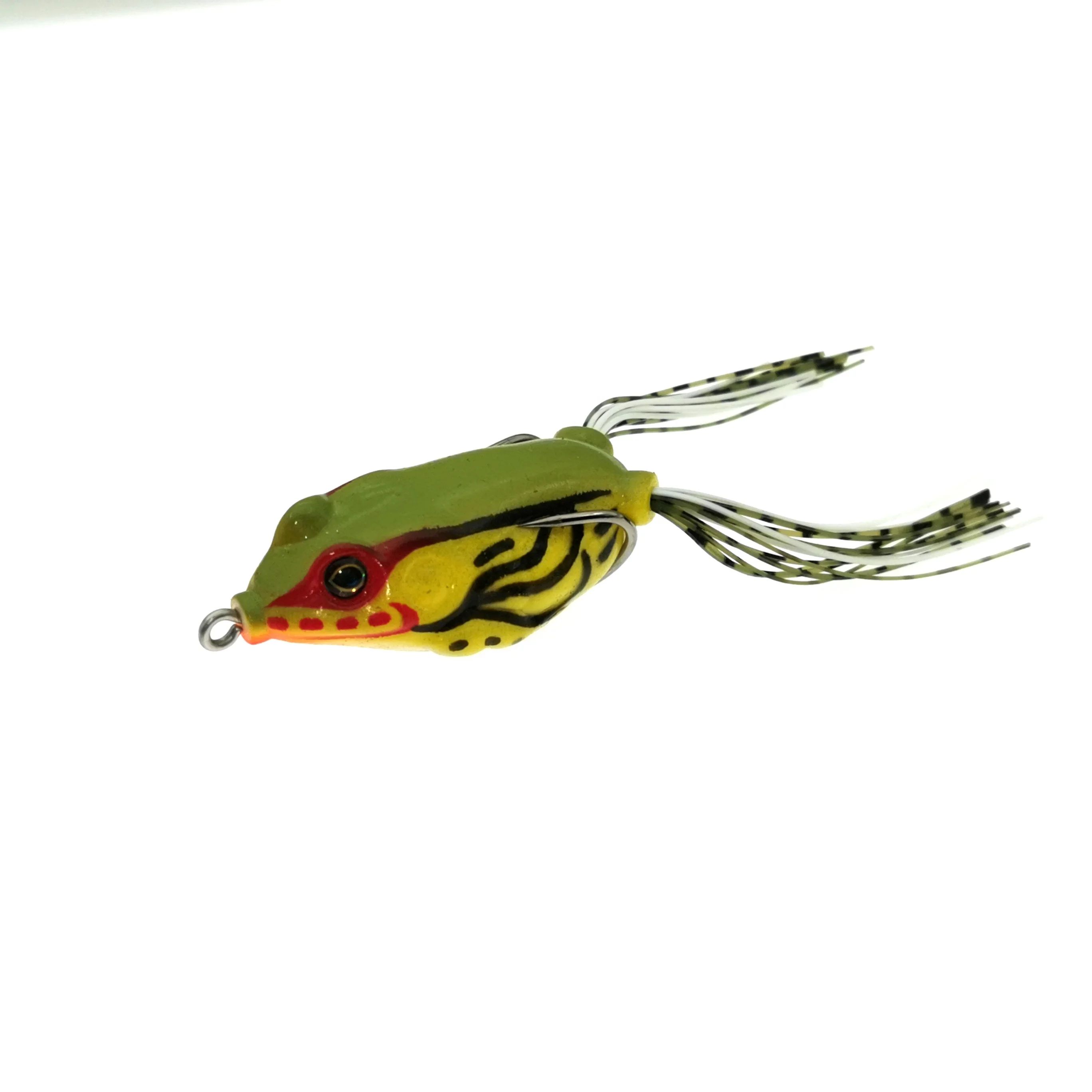 Professional design frog lure segmented fishing ray frog lures sequin frog popper fishing lure