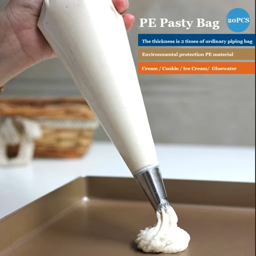 Disposable wholesale hot party supplies cream pastry piping bag roll custom cake decorating pastry bag