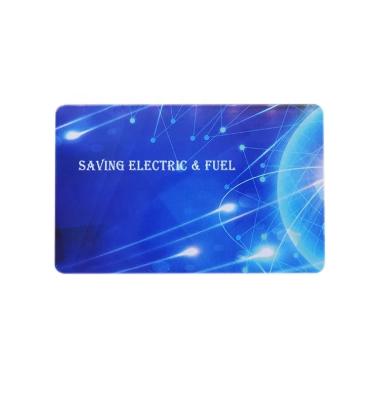 Custom multiple negative ion contents bio quantum electric power energy saver card