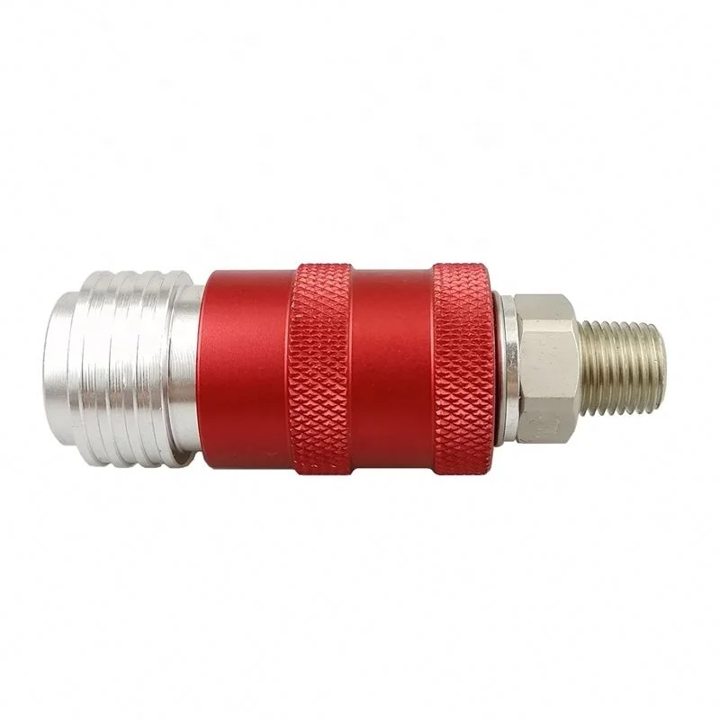 Professional Supplier 7 In 1 Universal Air Coupler And Plug Air Hose Fittings Pneumatic Part Inflator Dual Head Air Coupler