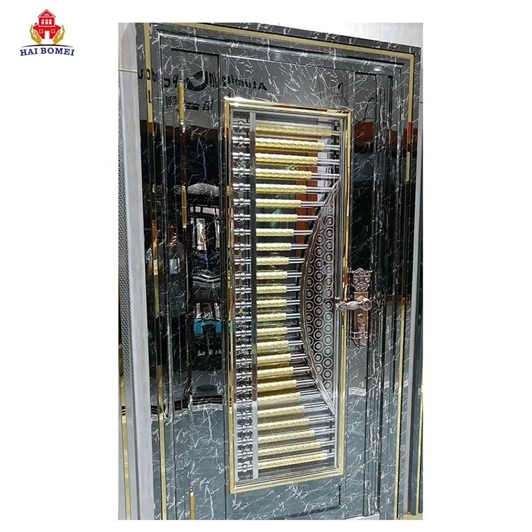 China villa custom big door manufacturer luxury home stainless steel main gate modern hinges house metal entry entrance door