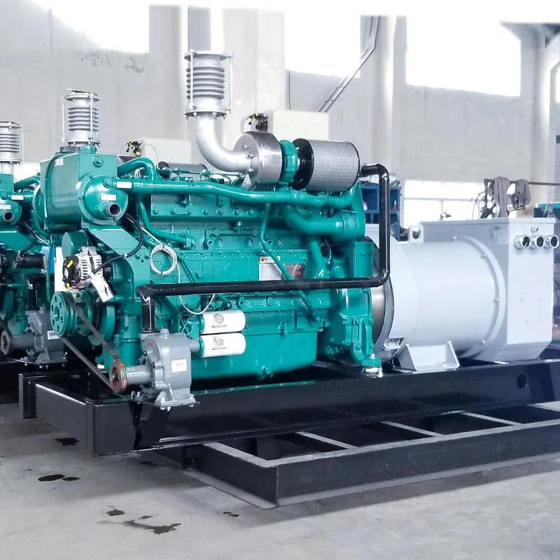 New CCS certificate 150kw marine diesel generator with Weichai engine WP10CD200E200