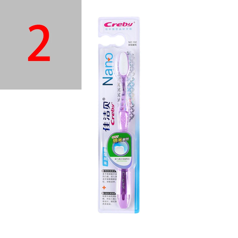 
custom big headed thick portable natural oral hygiene dental care u shape nano power 360 degree cover foldable toothbrush 