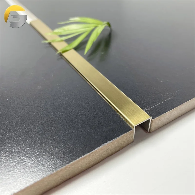Золотая Полоса ZB0030 JYF, аксессуары для отделки плитки из нержавеющей стали, полоса для мебели, U-образный профиль из нержавеющей стали