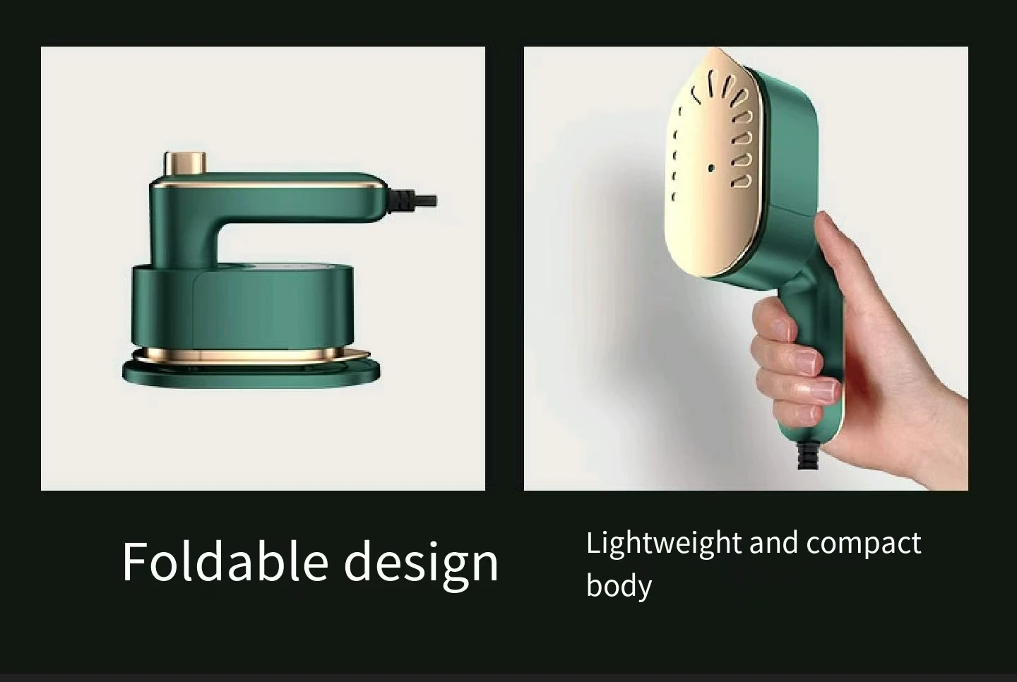 Foldable electric iron Handheld convenient rotary hanging iron home mini electric iron
