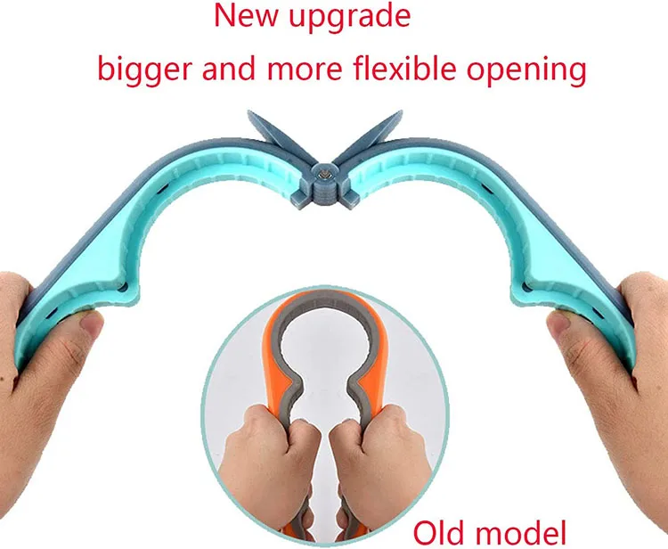 YM Jar Opener 5 in 1 Multi Function Can Opener Bottle Opener Kit with Silicone Handle Easy to Use for Children Elderly
