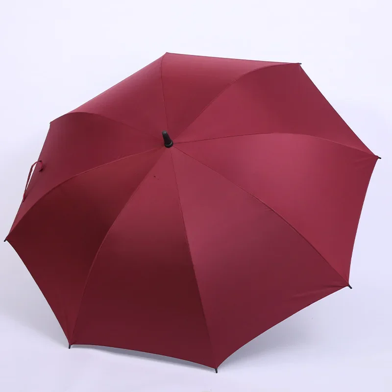 Big Golf Umbrellacarbon Fiberglass frame Automatic opening 190T Pongee Luxury branded Handle customized with Logo Promotion