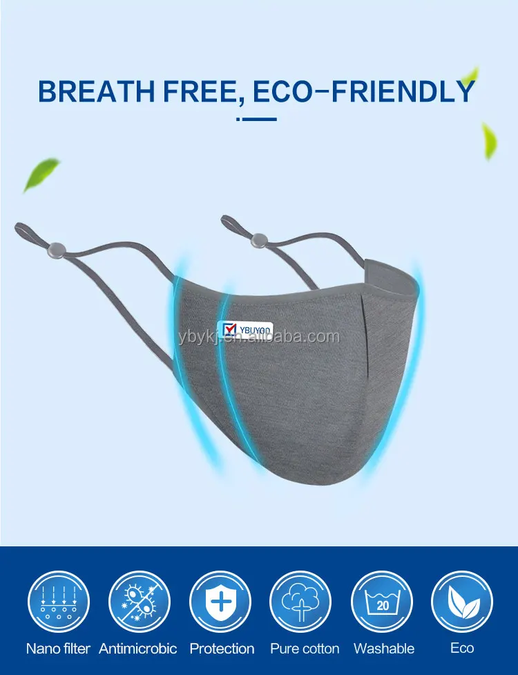 wholesale ffp2 RD face masks ce nano customized diy fabric cotton face mask super tech face mouth washable reusable mask