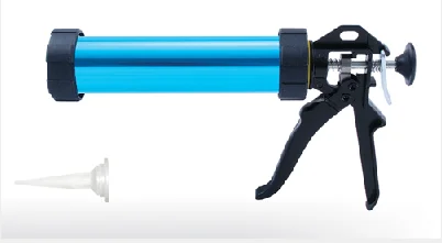 Professional Silicone Gun 600ml Caulking Gun for Sealant JUHUAN Glue Gun 9 Inch Construction Building Smooth Rod 600ml 1:1