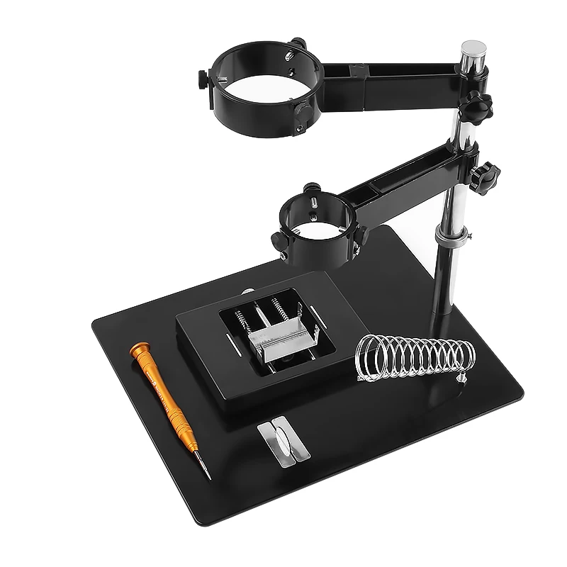 (New) Mobile Computer Bga Repair And Tin Planting Platform Soldering Station 2 In 1 Holder Bracket For Heat Gun/Soldering Iron