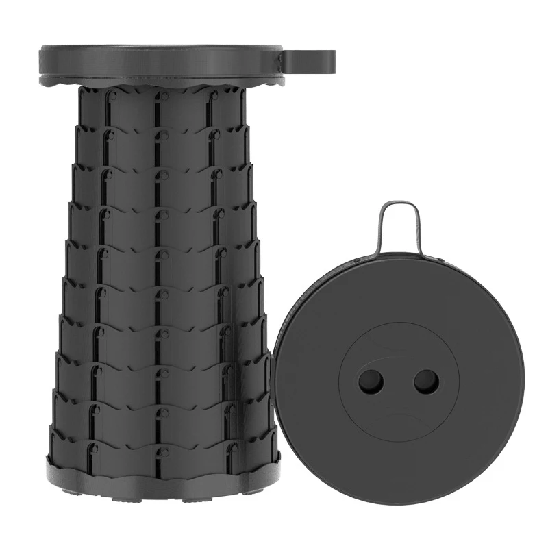 Portable Retractable Folding Stool Outdoor Lightweight Telescopic Stool Folding Chairs for Camping Fishing Outdoor Table Plastic