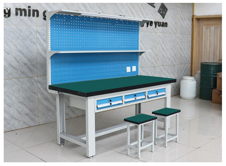 OEM/ODM Customized factory assembly line assembly anti-static Kanban workbench with two bench