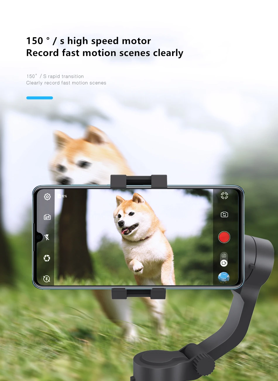 3-х осевой ручной шарнирный стабилизатор для камеры GoPro мобильный телефон с функцией видеозаписи смартфона Gimbal экшн-камеры «Три в одном»