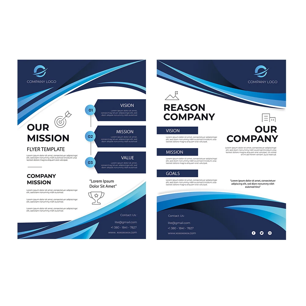 High Quality A4 Coated Paper Flyers Custom CMYK Advertising Poster Printing