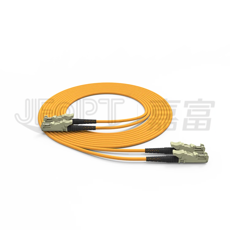 Optical patch cord Multimode 3.0mm OFNR Duplex Patch Cord OM3 Fiber Patch Cord E2000 connectors
