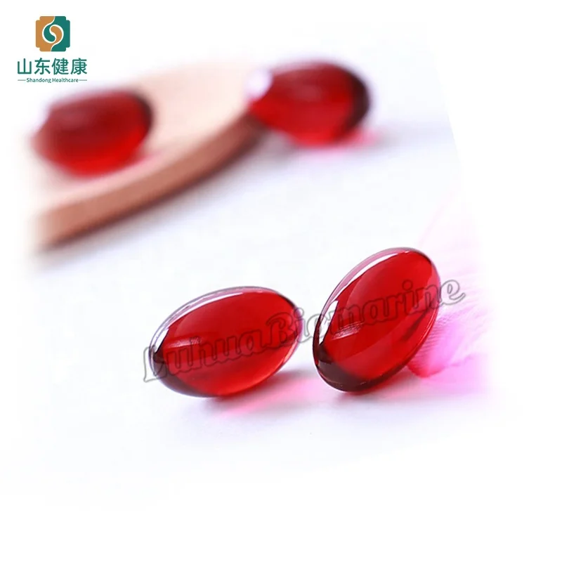 Antarctic Pure Omega 3 Krill Oil Softgel Capsule with EPA DHA Astaxanthin Choline good for brain cardiovascular joint women skin