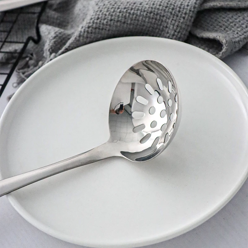 201 Kitchenware stainless steel kitchen utensils skimmer ladle Serving set Salad set Cooking Tools