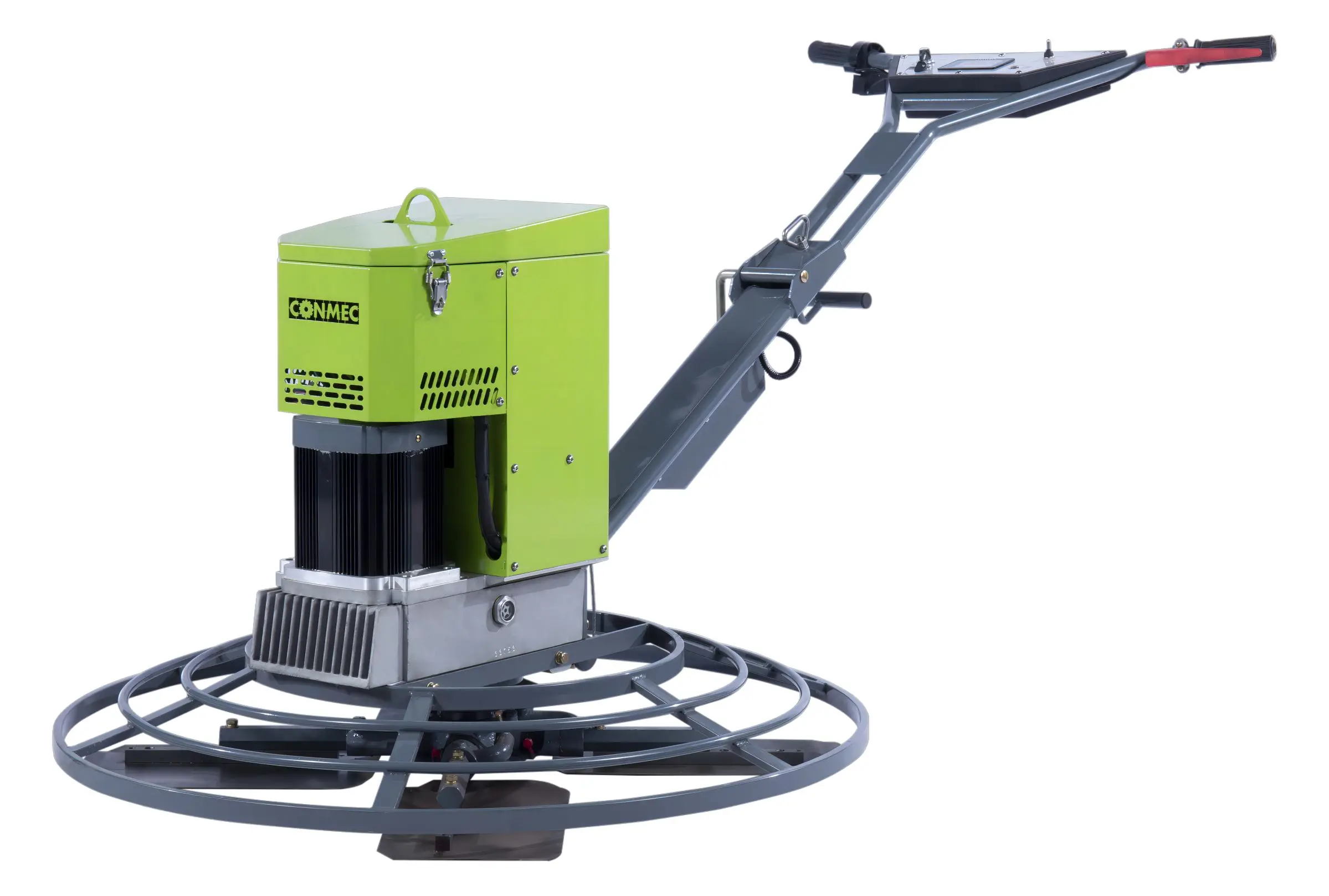 New design three stage gear reduction aluminum gearbox is durable battery electric walk behind power trowel
