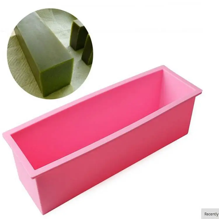 1200ml Silicone Baking Mold Cake Pan for Soap Making Rectangle Silicone Soap Mold Loaf