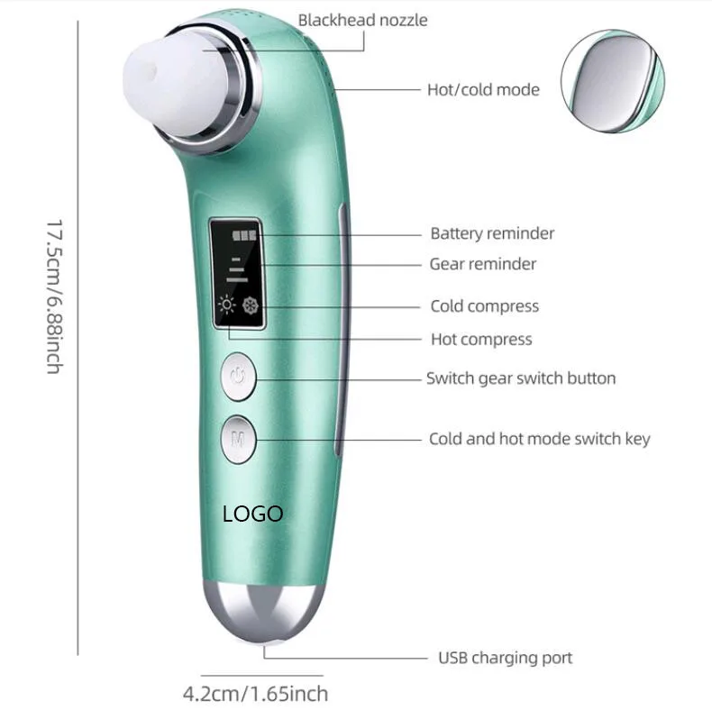 Hot sale&high quality beauty blackhead remover tool visual blackhead remover nose pore vacuum blackhead remover