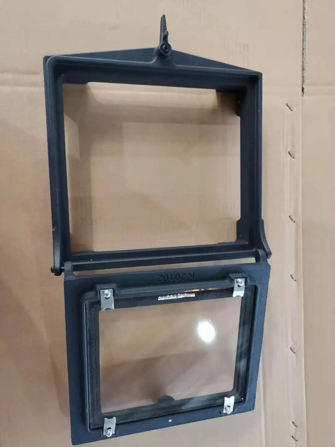 Seaway transportation cast iron stove door